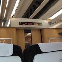 特急つがるの車内は大変快適です
