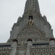 大仏塔の上部に注目