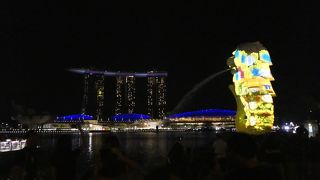 なんとプロジェクションマッピングされちゃってました。