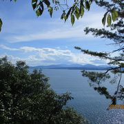 琵琶湖北岸の桜の名所