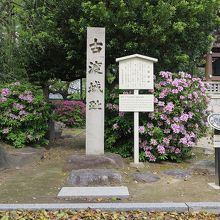 「古渡城趾」の碑がありました