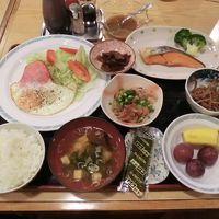 朝食の一例.1。朝からボリュームたっぷりです。