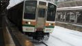 雄大な群馬の山々が見れる車窓