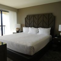 メインのベッドルーム。窓から海が見えます。