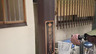 銀座の裏通り