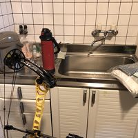 入ってすぐの流し