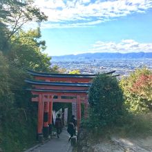 中腹まで来ると景色もきれいです