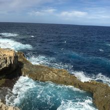 ブルーホールとアズール・ウィンドウ跡