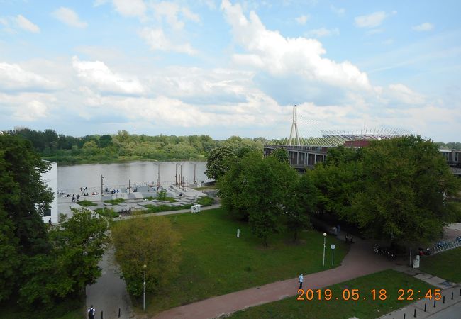 ワルシャワ市内を流れる大河