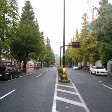 横断歩道から