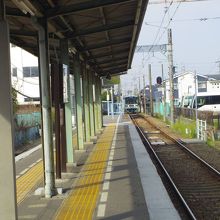 西鉄の甘木駅と車両