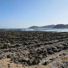 洗濯板と海岸