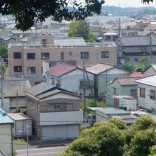 市街地を見渡しました