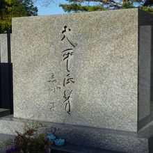 堂々とした墓石です