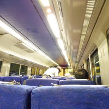 自由席、検札中です