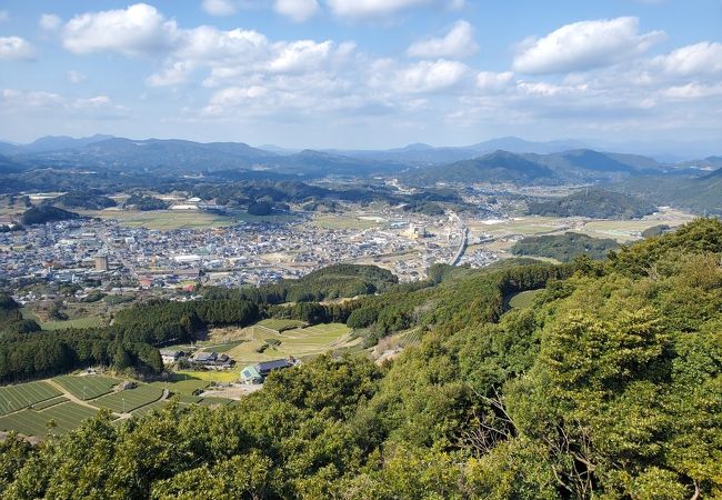 嬉野の町を見下ろせる