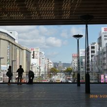 ＪＲ姫路駅にできていた展望スポット。