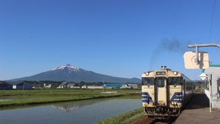 ＪＲ五能線から美しく見えました