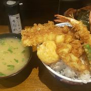 大満足の天丼