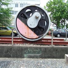 琴平駅前には四国鉄道発祥の地碑がありました