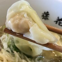 ワンタンのアップ