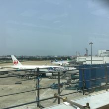 離発着、駐機している機材でした。