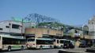 駅の二階にある展望台