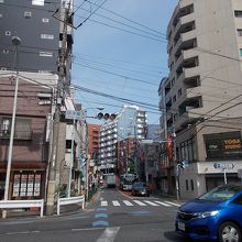 坂下からの景観です。
