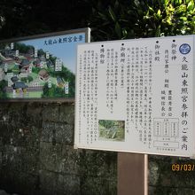 東照宮の説明と全体図