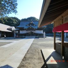神社に近づきました