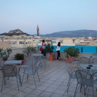 ホテル屋上テラスです。