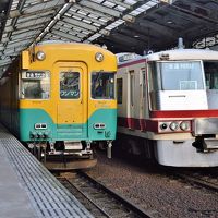ホテル２Ｆの富山地方鉄道駅
