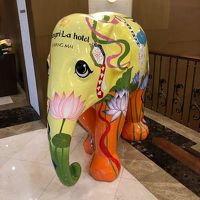 館内のいたるところに可愛いゾウさんがいました。