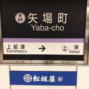 松坂屋・パルコ最寄駅！