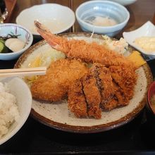 ミックスフライ定食