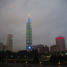 晴れてれば台北１０１がよく見えます