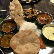 バナナの葉っぱの南インド料理