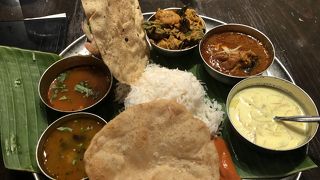 バナナの葉っぱの南インド料理