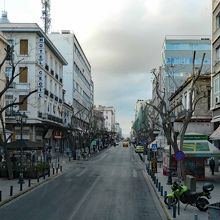 プシリ地区の表通り