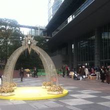 公園の中央付近