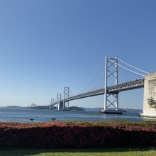 公園から眺める瀬戸大橋