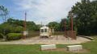 現存唯一の市電1150系の車両が展示されていた。