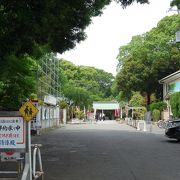 和田堀公園や善福寺川に近い大きな神社