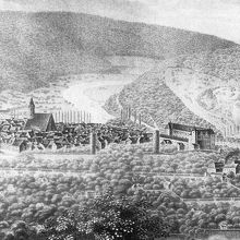 1842年ハン・ミュンデンの町の景観