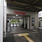 一般乗客は改札外出られず、そしてホームの横は東京湾。