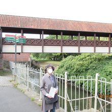 フルダ川とMuehlenbruecke水車小屋の橋