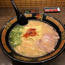 一蘭のラーメン