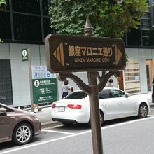 通りの名のプレート