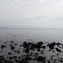 ペトロ首位権の教会から望むガリラヤ湖