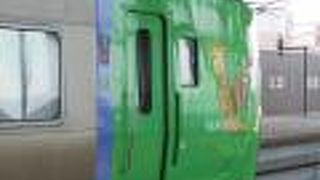 札幌と旭川の間では特急がたくさん走ります